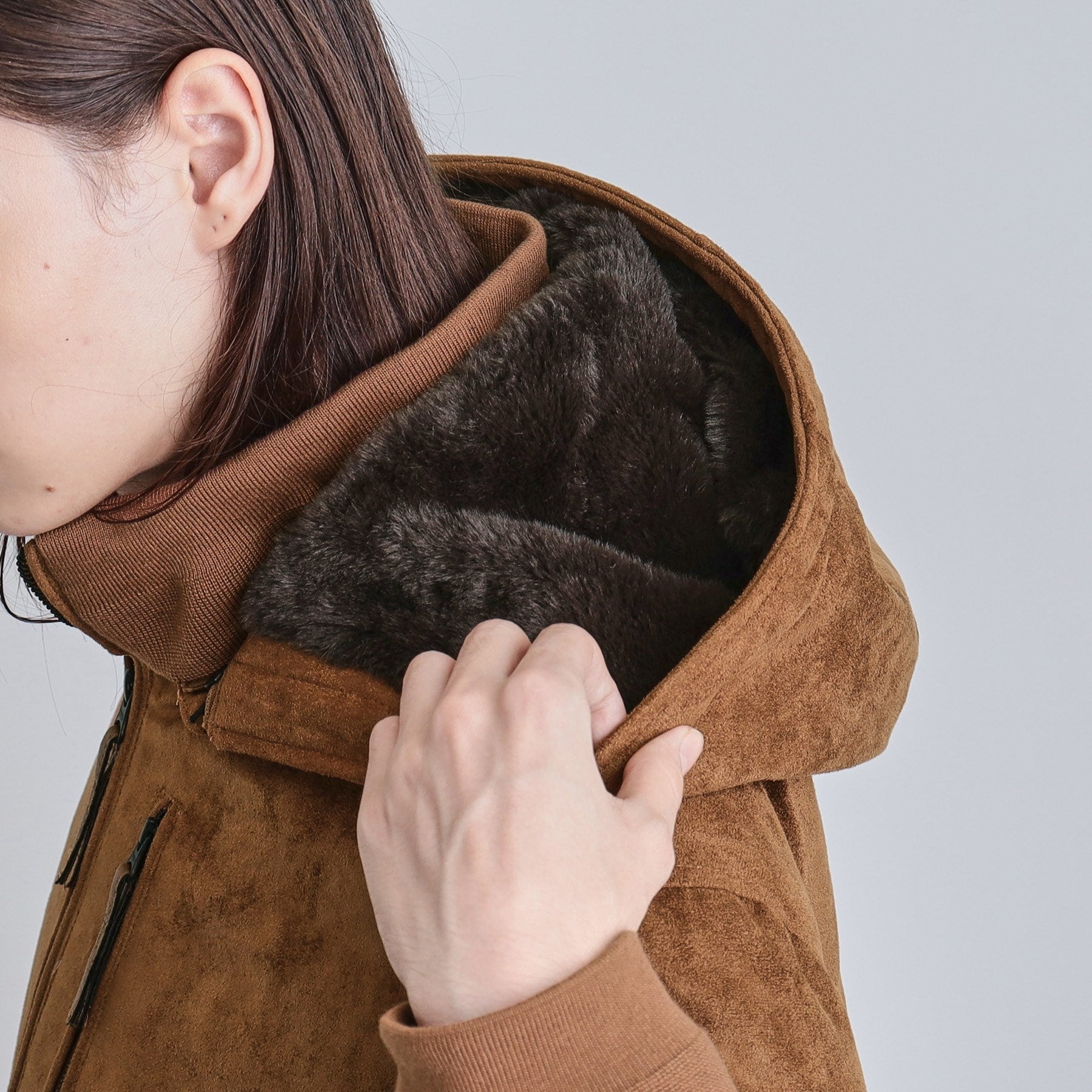 ティーケー タケオ キクチ tk.TAKEO KIKUCHI 中綿スエードキルトフードブルゾン （キャメルブラウン(041)） キャメルブラウン(041)