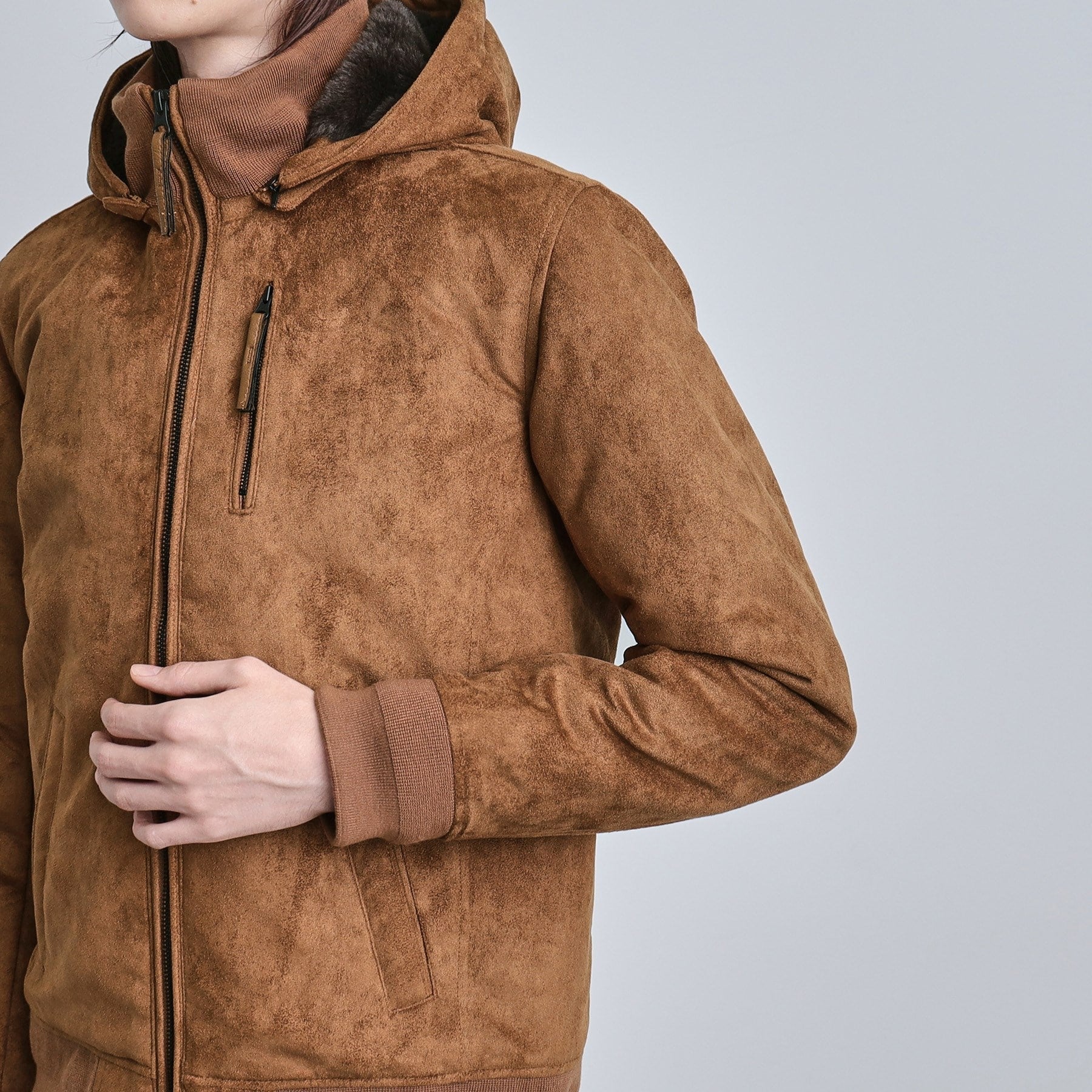 ティーケー タケオ キクチ tk.TAKEO KIKUCHI 中綿スエードキルトフードブルゾン （キャメルブラウン(041)） キャメルブラウン(041)