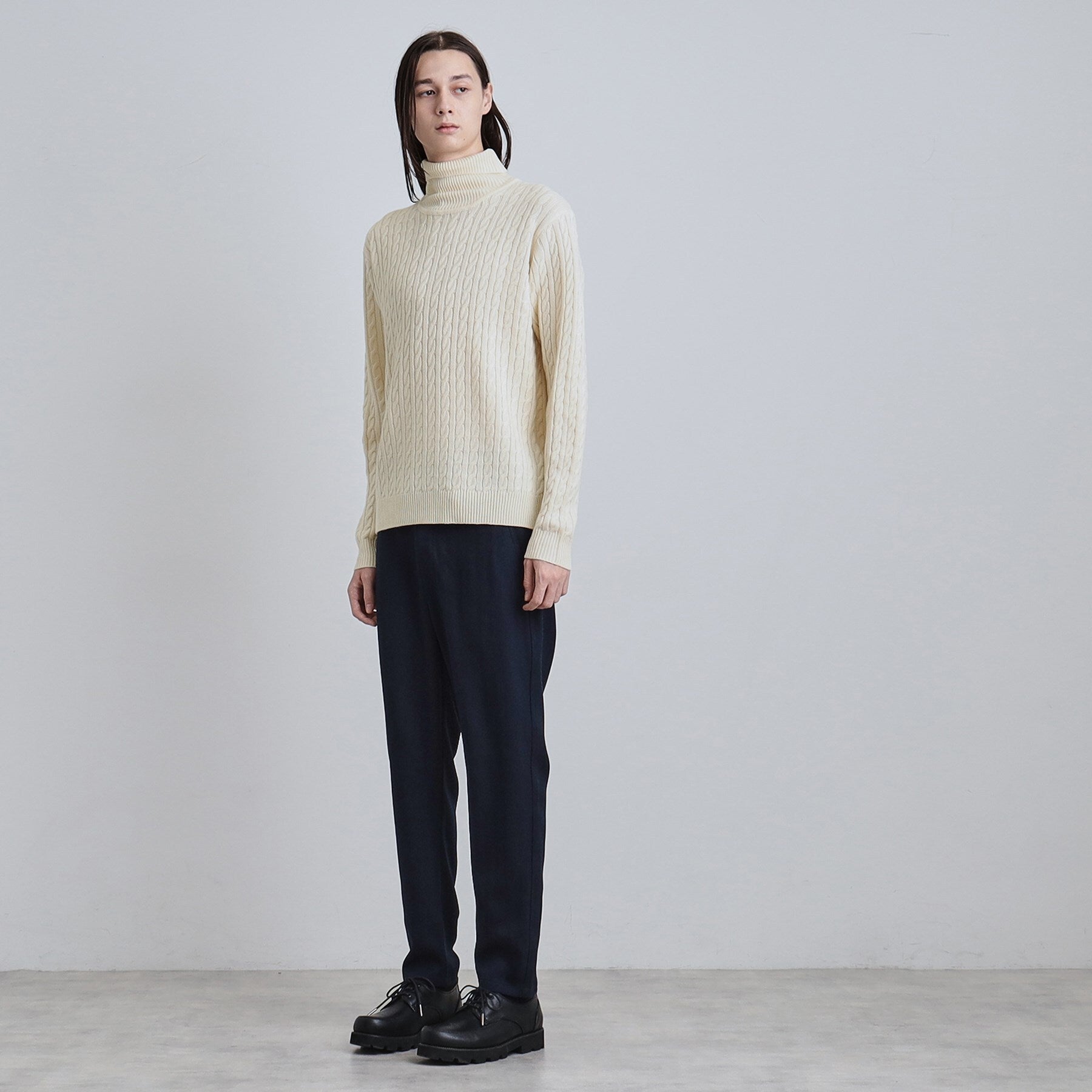 ティーケー タケオ キクチ tk.TAKEO KIKUCHI ケーブルタートルニット （ブラウン(044)） ブラウン(044)