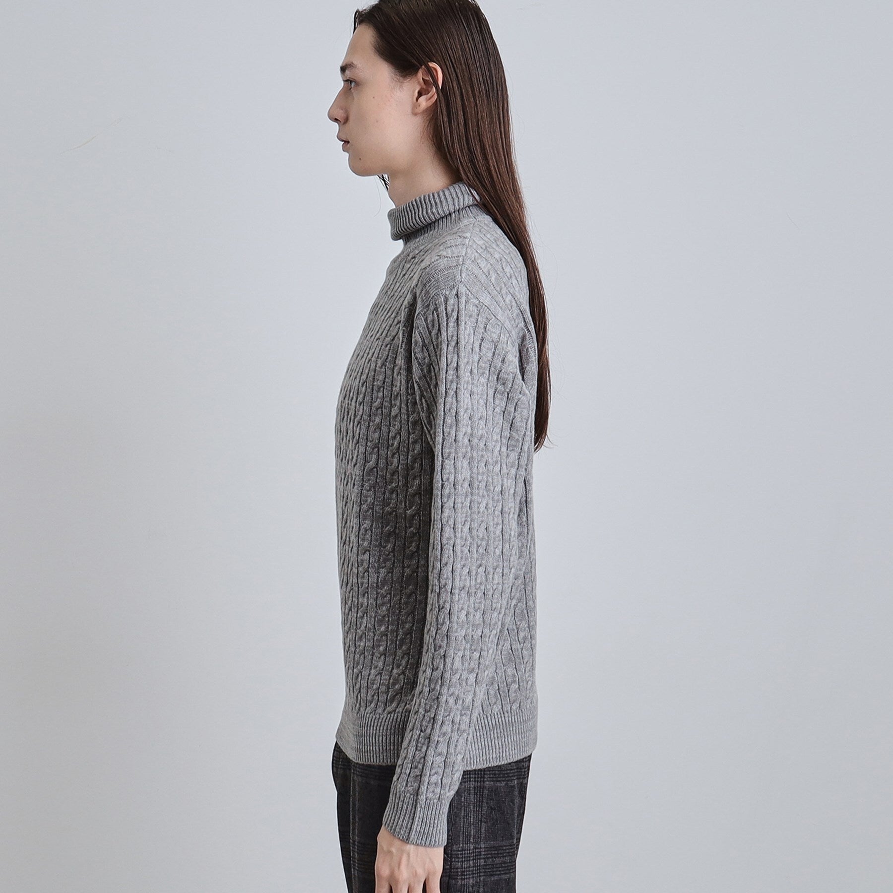 ティーケー タケオ キクチ tk.TAKEO KIKUCHI ケーブルタートルニット （ブラウン(044)） ブラウン(044)