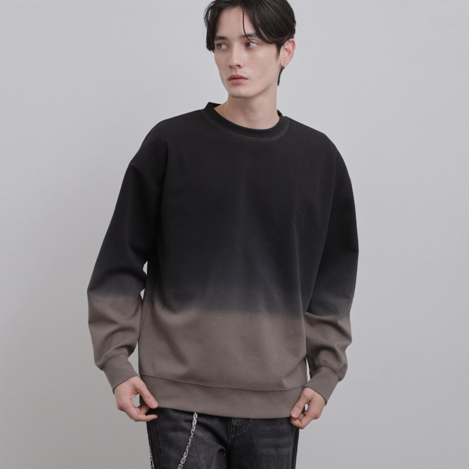 ティーケー タケオ キクチ tk.TAKEO KIKUCHI グラデーションスウェット （チャコールグレー(014)） チャコールグレー(014)