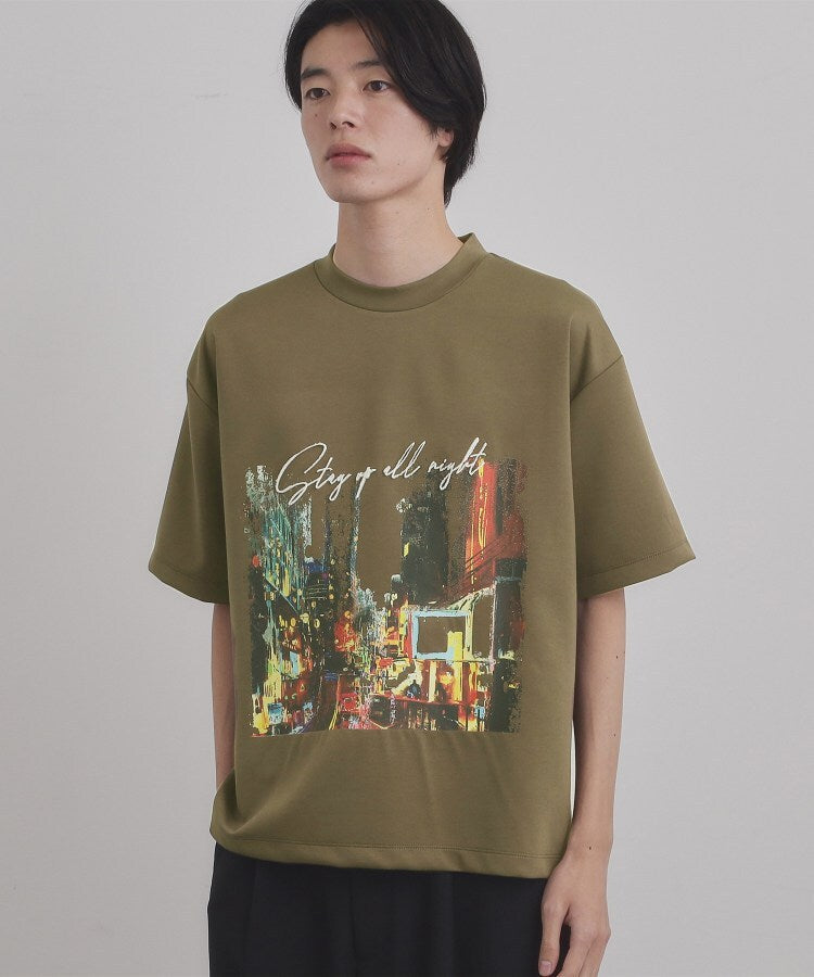 ティーケー タケオ キクチ tk.TAKEO KIKUCHI ブラシ刺繍半袖Tシャツ （グレージュ(050)） グレージュ(050)