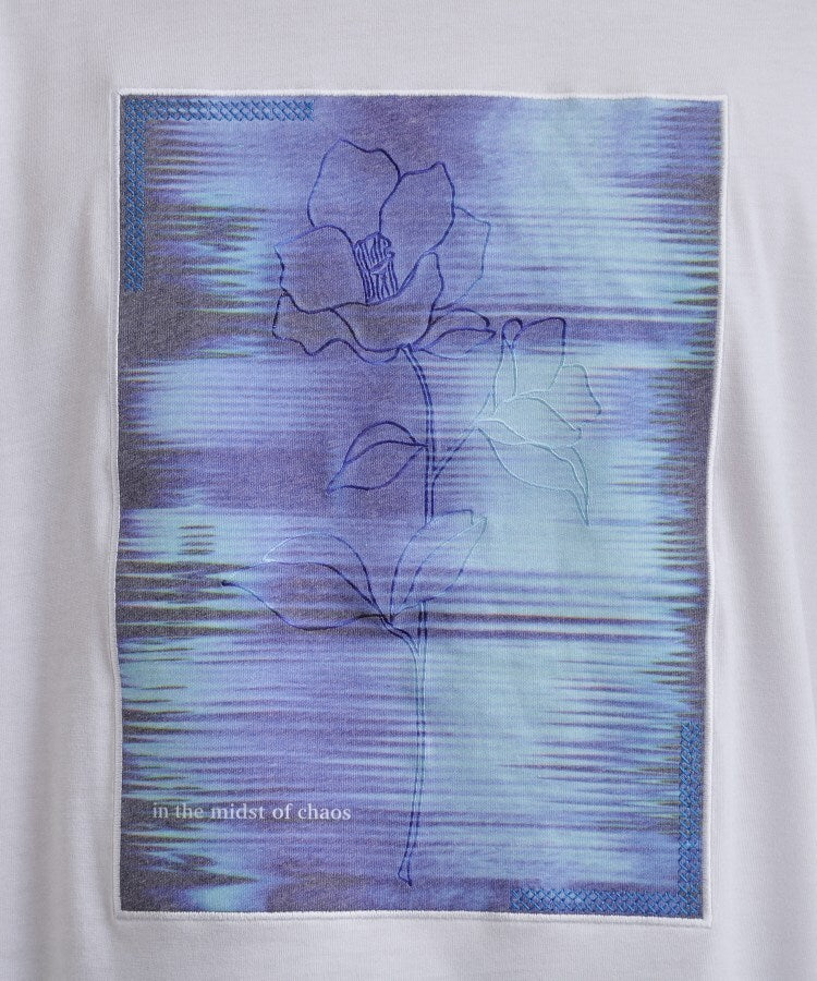 ティーケー タケオ キクチ tk.TAKEO KIKUCHI クロス刺繍フォトTシャツ （グレージュ(050)） グレージュ(050)