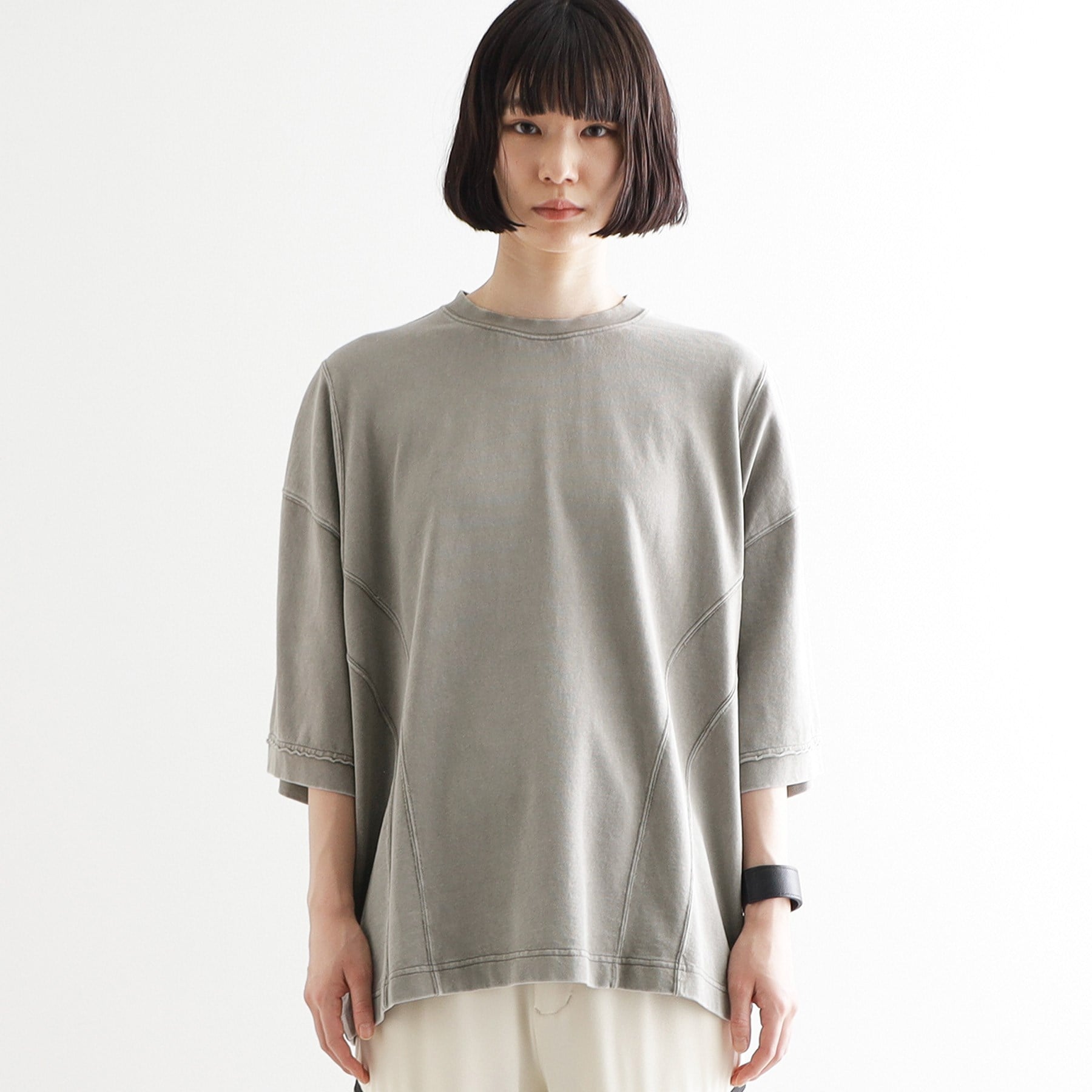 ティーケー タケオ キクチ tk.TAKEO KIKUCHI ビンテージクロップドTシャツ （ブラック(019)） ブラック(019)