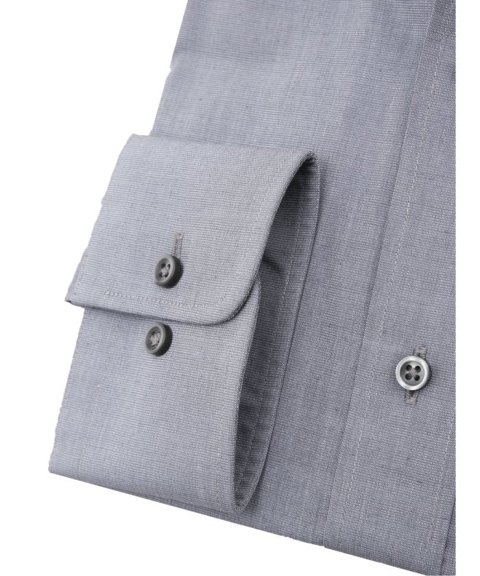 グランバック GRAND-BACK 【大きいサイズ】グランバック/GRANDーBACK 形態安定 ボタンダウン長袖シャツ （グレー） 長袖 シャツ メンズ ワイシャツ ビジネス ノーアイロン 形態安定 yシャツ 速乾 グレー