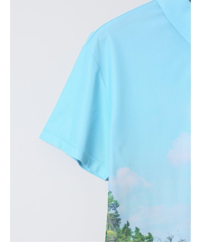 【大きいサイズ】ビバハート/VIVA HEART 鹿の子 半袖ポロシャツ （青） メンズ Tシャツ カットソー カジュアル インナー トップス ギフト プレゼント 青