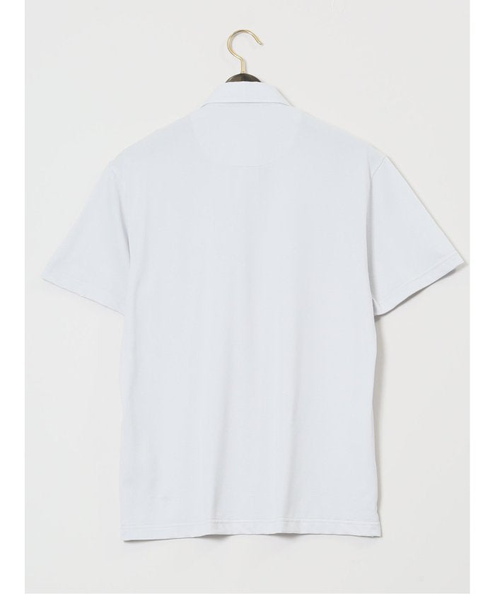【大きいサイズ】ジム/GIM 鹿の子 ワイドカラー半袖ポロシャツ （ダルブルー） メンズ Tシャツ カットソー カジュアル インナー トップス ギフト プレゼント ダルブルー