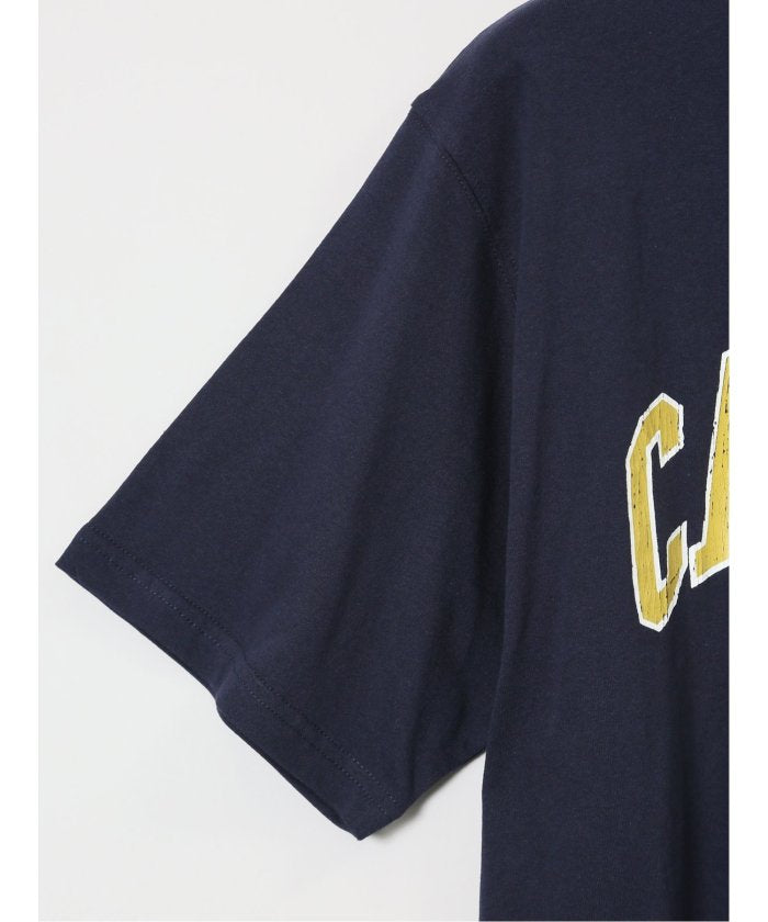【大きいサイズ】キャプテンスタッグ/CAPTAIN STAG ビンテージプリント クルーネック半袖Tシャツ （紺） メンズ Tシャツ カットソー カジュアル インナー トップス ギフト プレゼント 紺
