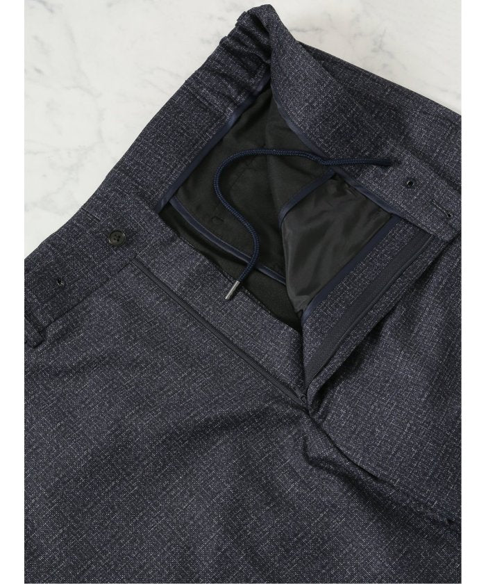 グランバック GRAND-BACK 【大きいサイズ】グランバック/GRAND-BACK ストレッチジャージ プリント ノータックスラックス(セットアップ可能) （紺） 紺