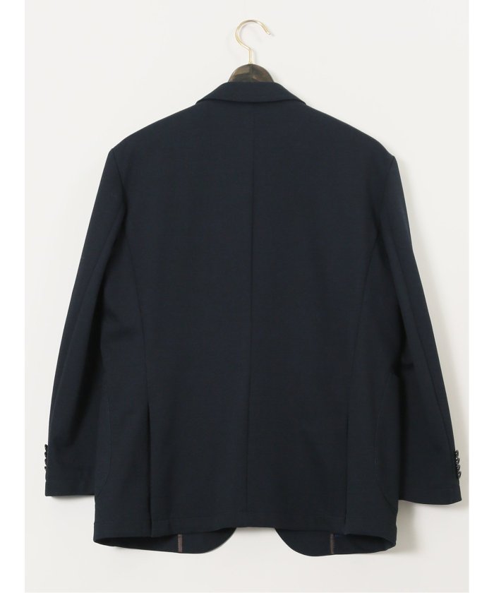 グランバック GRAND-BACK 【大きいサイズ】グランバック/GRAND-BACK ストレッチジャージ インディゴ 2ボタンジャケット(セットアップ可能) （青） 青