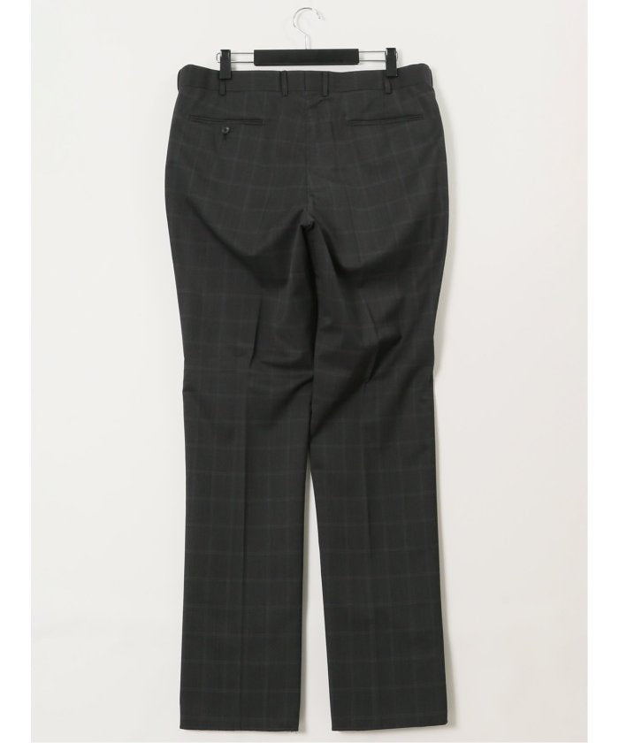 グランバック GRAND-BACK 【大きいサイズ】グランバック/GRAND-BACK ウール混 2ボタン2ピーススーツ チェックグレー （グレー） グレー