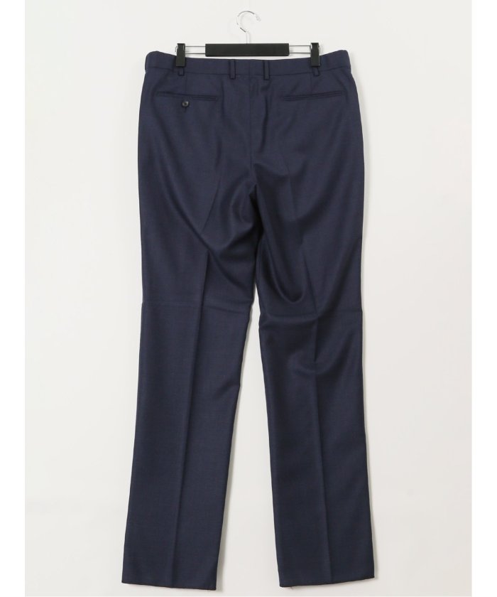 グランバック GRAND-BACK 【大きいサイズ】グランバック/GRAND-BACK SUPER140'S シルク混ウール 2ボタン2ピーススーツ （紺） 紺