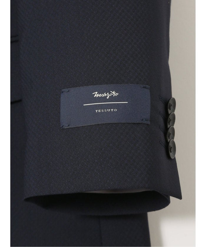 グランバック GRAND-BACK 【大きいサイズ】グランバック/GRAND-BACK ウール混 2ボタン2ピーススーツ 地柄紺 （紺） 紺