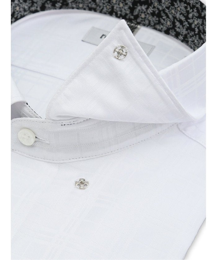 グランバック GRAND-BACK 【大きいサイズ】レノマオム/renoma HOMME 形態安定 スナップダウン長袖シャツ （白） 白