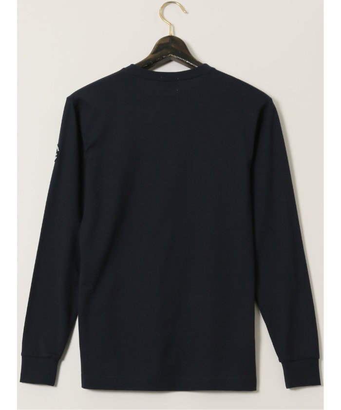 グランバック GRAND-BACK 【大きいサイズ】シナコバ/SINA COVA 綿天竺 BAUBAU クルーネック長袖Tシャツ （紺） 紺