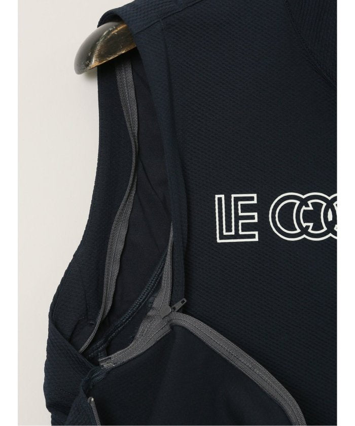 グランバック GRAND-BACK 【大きいサイズ】ルコックスポルティフ ゴルフ/le coq sportif GOLF 袖ディタッチャブル 2WAYジャケット （紺） 紺