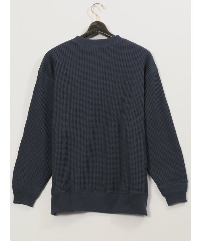 グランバック GRAND-BACK 【大きいサイズ】ジェーイーモーガンロングジョーンズ/JEMORGAN LONG JOHNS ビッグワッフル クルースエット （黒） 黒