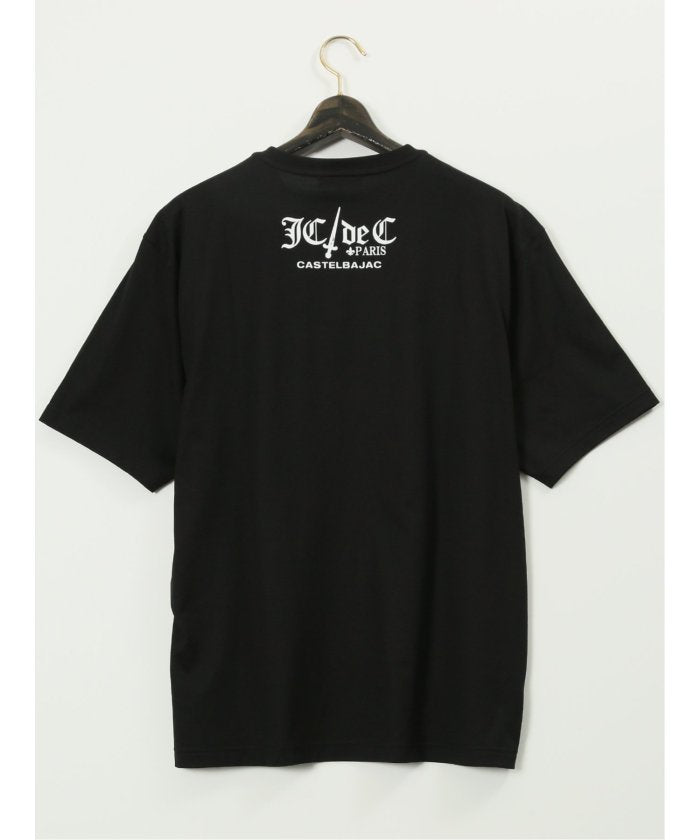 グランバック GRAND-BACK 【大きいサイズ】カステルバジャック/CASTELBAJAC 綿天竺 パイレーツ クルー 半袖 Tシャツ （黒） 黒
