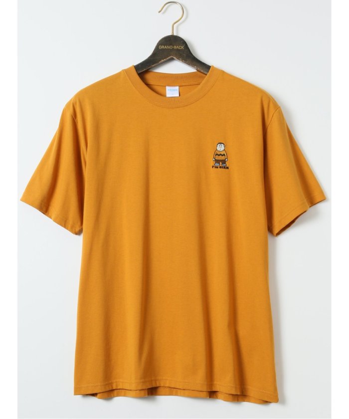 グランバック GRAND-BACK 【大きいサイズ】ドラえもん/ジャイアン 吸水速乾 クルーネック 半袖Tシャツ （黄） 黄