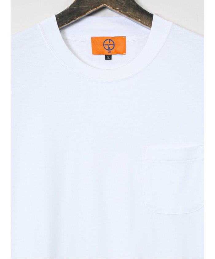 グランバック GRAND-BACK 【大きいサイズ】ジーステージ/G-stage 接触冷感 クルーネック 半袖 Tシャツ （ライトグレー） ライトグレー