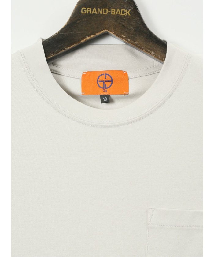 グランバック GRAND-BACK 【大きいサイズ】ジーステージ/G-stage 接触冷感 クルーネック 半袖 Tシャツ （ライトグレー） ライトグレー
