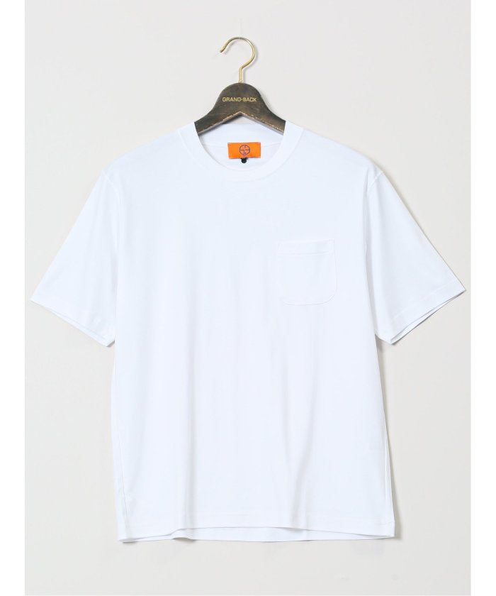 グランバック GRAND-BACK 【大きいサイズ】ジーステージ/G-stage 接触冷感 クルーネック 半袖 Tシャツ （ライトグレー） ライトグレー
