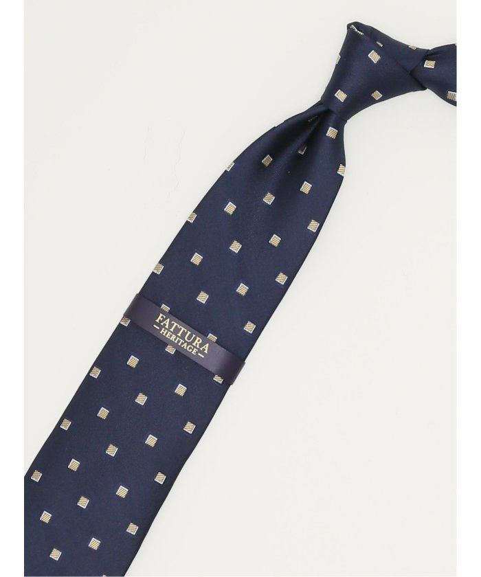 ファットゥーラ/FATTURA シルク撥水加工 レギュラータイ 8.0cm幅 （グレー） グレー