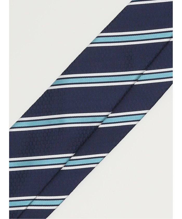 ファットゥーラ/FATTURA シルク撥水加工 レギュラータイ 8.0cm幅 （ピンク） 紺