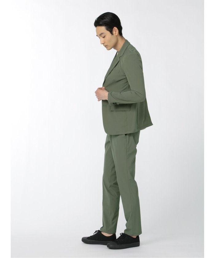 エムエフエディトリアル m.f.editorial 接触冷感 4WAYストレッチ パンツ(セットアップ可能) メンズ パンツ ボトム ストレッチ カジュアル ビジネス 通勤 仕事 （カーキ） カーキ