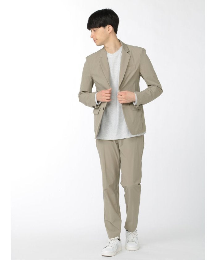 エムエフエディトリアル m.f.editorial 接触冷感 4WAYストレッチ パンツ(セットアップ可能) メンズ パンツ ボトム ストレッチ カジュアル ビジネス 通勤 仕事 （カーキ） カーキ