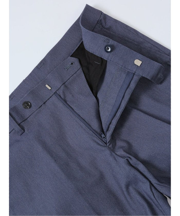 エムエフエディトリアル m.f.editorial スーパーストレッチ スリムフィット ノータックスラックス カルゼブルー メンズ パンツ ボトム ストレッチ 伸びる カジュアル ビジネス 通勤 仕事