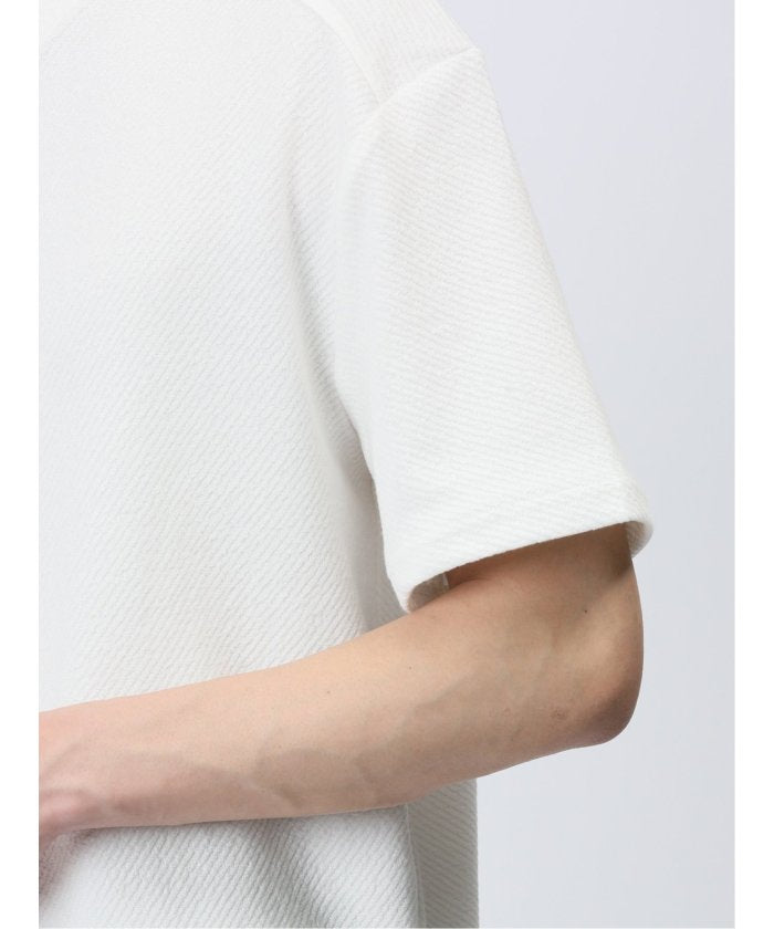 エムエフエディトリアル m.f.editorial ふくれカルゼ Vネック半袖Tシャツ メンズ Tシャツ カットソー カジュアル インナー トップス ギフト プレゼント （白） 白