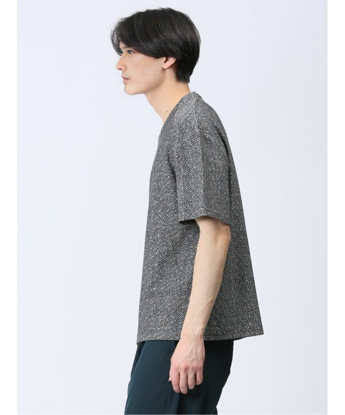 エムエフエディトリアル m.f.editorial ふくれカルゼ Vネック半袖Tシャツ メンズ Tシャツ カットソー カジュアル インナー トップス ギフト プレゼント （白） 白
