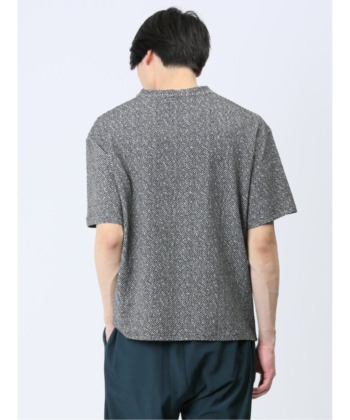 エムエフエディトリアル m.f.editorial ふくれカルゼ Vネック半袖Tシャツ メンズ Tシャツ カットソー カジュアル インナー トップス ギフト プレゼント （白） 白