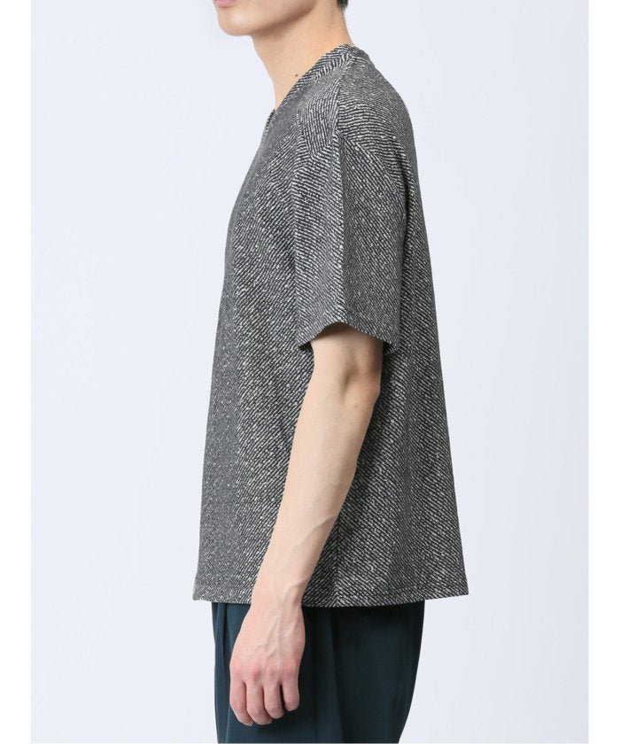 エムエフエディトリアル m.f.editorial ふくれカルゼ Vネック半袖Tシャツ メンズ Tシャツ カットソー カジュアル インナー トップス ギフト プレゼント （白） 白