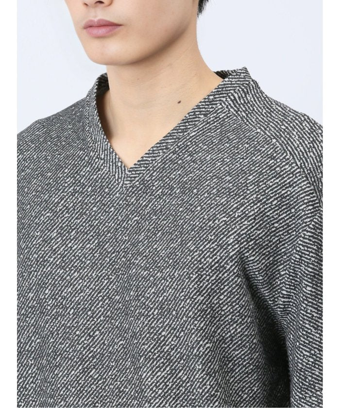 エムエフエディトリアル m.f.editorial ふくれカルゼ Vネック半袖Tシャツ メンズ Tシャツ カットソー カジュアル インナー トップス ギフト プレゼント （白） 白