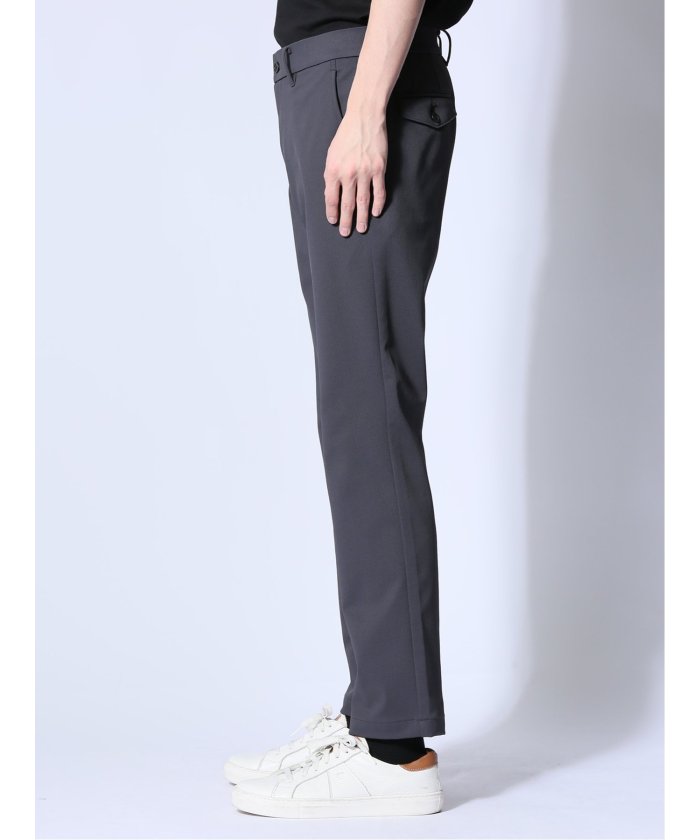 circle motion JERSEY スリムパンツ(セットアップ可能) （グレー） メンズ パンツ ボトム ストレッチ カジュアル ビジネス 通勤 仕事 グレー
