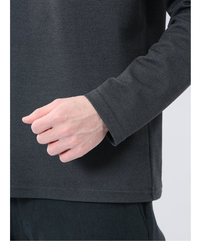 ノータベネ/NOTABENE メランジ鹿の子 Vネック長袖Tシャツ （グレー） メンズ Tシャツ カットソー カジュアル インナー トップス ギフト プレゼント グレー