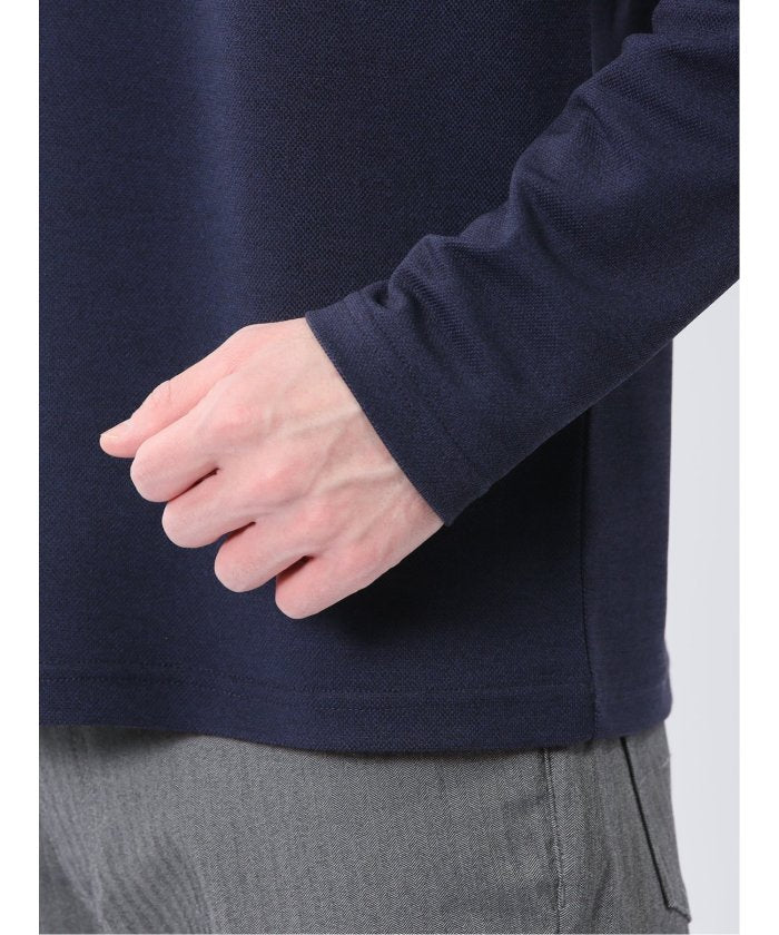 ノータベネ/NOTABENE メランジ鹿の子 Vネック長袖Tシャツ （グレー） メンズ Tシャツ カットソー カジュアル インナー トップス ギフト プレゼント グレー