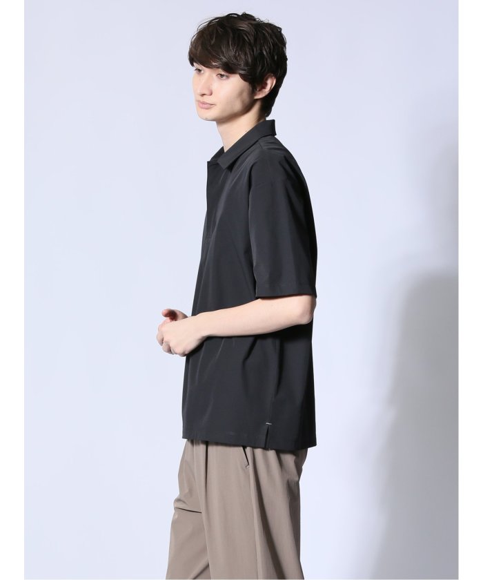 エムエフエディトリアル m.f.editorial circle motion NPU ポロシャツ(セットアップ可能) （黒） メンズ ポロシャツ カットソー ワイシャツ カジュアル インナー ビジネス ギフト プレゼント ゴルフ 通勤 仕事 黒