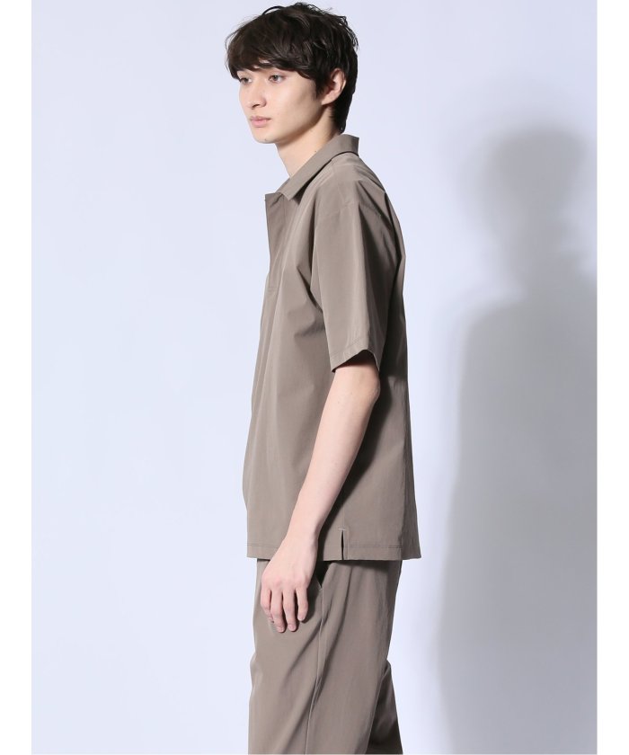 エムエフエディトリアル m.f.editorial circle motion NPU ポロシャツ(セットアップ可能) （黒） メンズ ポロシャツ カットソー ワイシャツ カジュアル インナー ビジネス ギフト プレゼント ゴルフ 通勤 仕事 黒