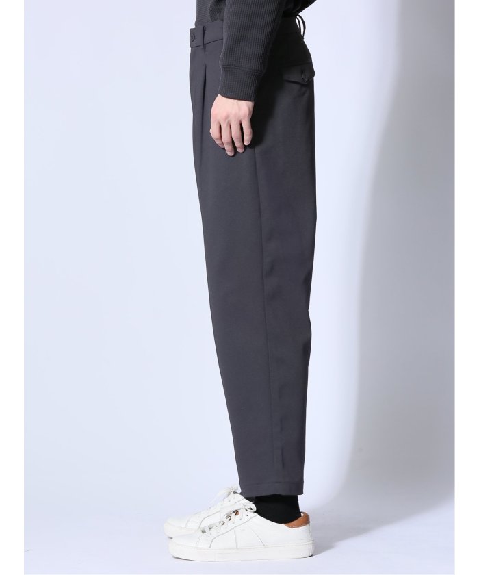 circle motion JERSEY バルーンパンツ(セットアップ可能) （グレー） メンズ パンツ ボトム ストレッチ カジュアル ビジネス 通勤 仕事 グレー