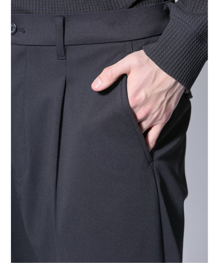 circle motion JERSEY バルーンパンツ(セットアップ可能) （グレー） メンズ パンツ ボトム ストレッチ カジュアル ビジネス 通勤 仕事 グレー