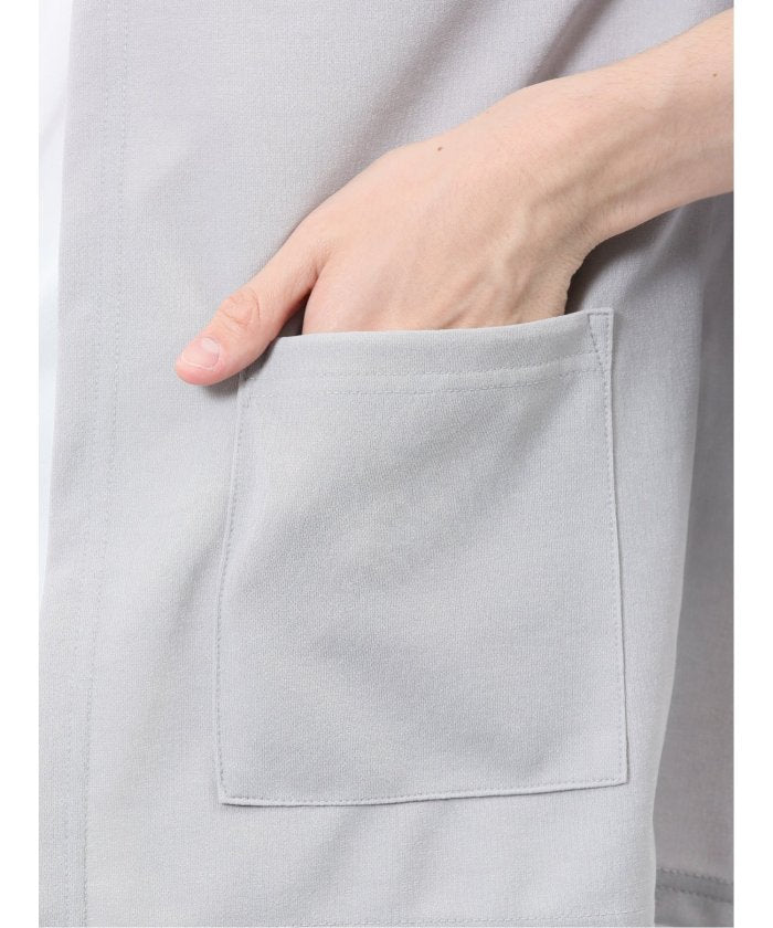 カウラ/Kaule 7分袖カーディガン&半袖Tシャツ アンサンブル （グレー） メンズ シャツ カジュアル トップス インナー ギフト プレゼント ライトアウター カーディガン アウター グレー