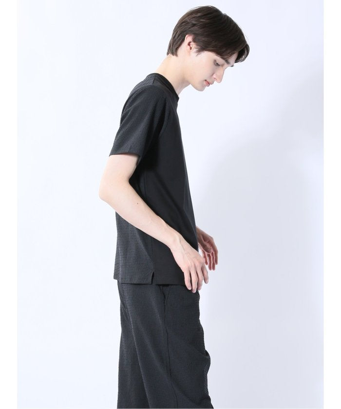circle motion Air クルー半袖Tシャツ(セットアップ可能) （黒） メンズ Tシャツ カットソー カジュアル インナー トップス ギフト プレゼント 黒