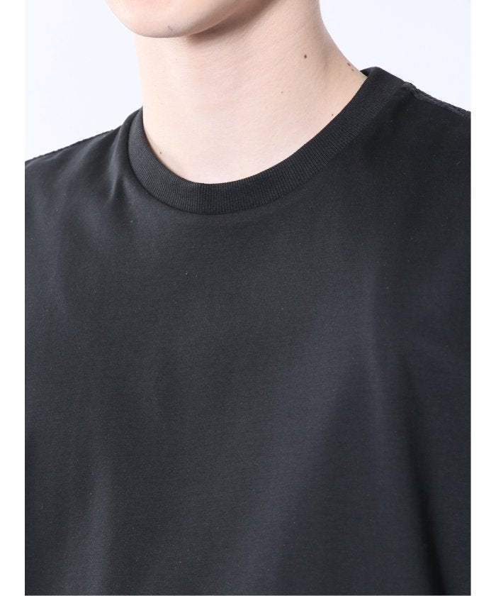 circle motion Air クルー半袖Tシャツ(セットアップ可能) （黒） メンズ Tシャツ カットソー カジュアル インナー トップス ギフト プレゼント 黒