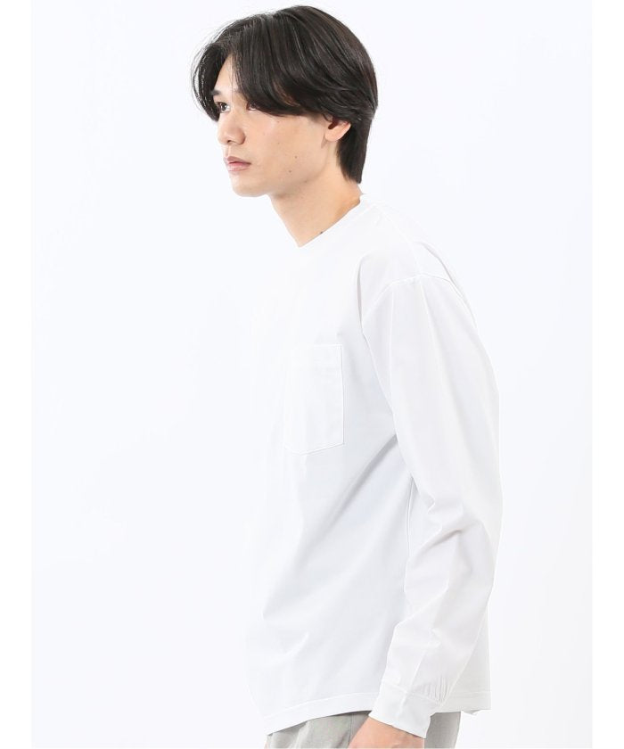 エムエフエディトリアル m.f.editorial KAITEKI+ マジ軽ウォーム クルーネック長袖Tシャツ （白） 白