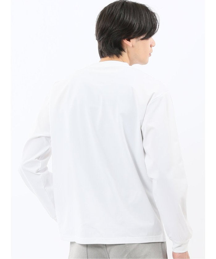 エムエフエディトリアル m.f.editorial KAITEKI+ マジ軽ウォーム クルーネック長袖Tシャツ （白） 白