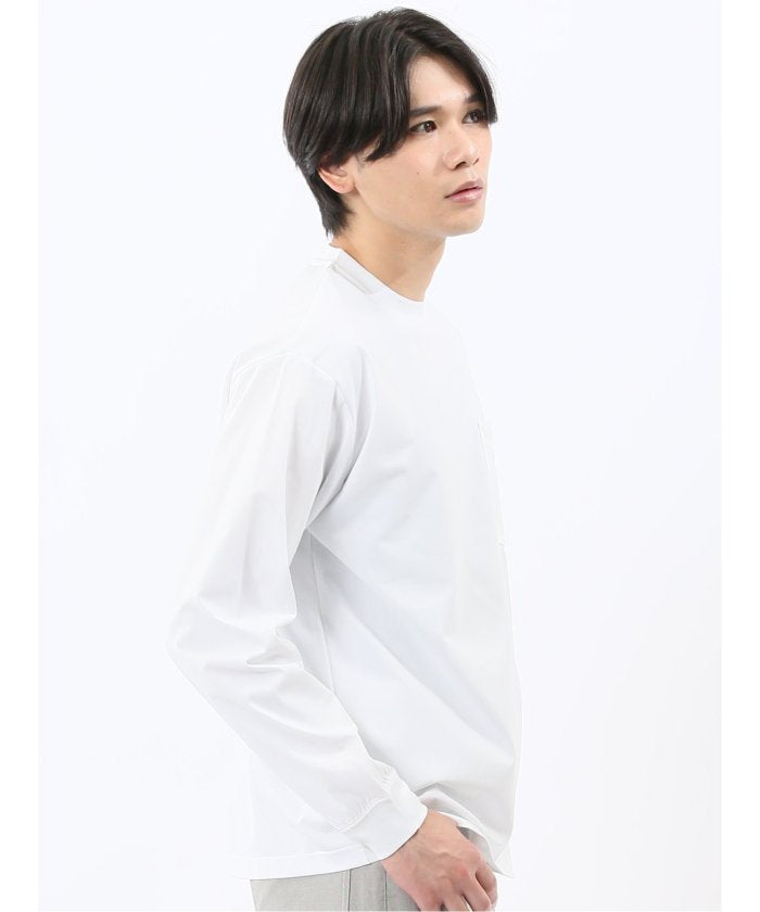 エムエフエディトリアル m.f.editorial KAITEKI+ マジ軽ウォーム クルーネック長袖Tシャツ （白） 白