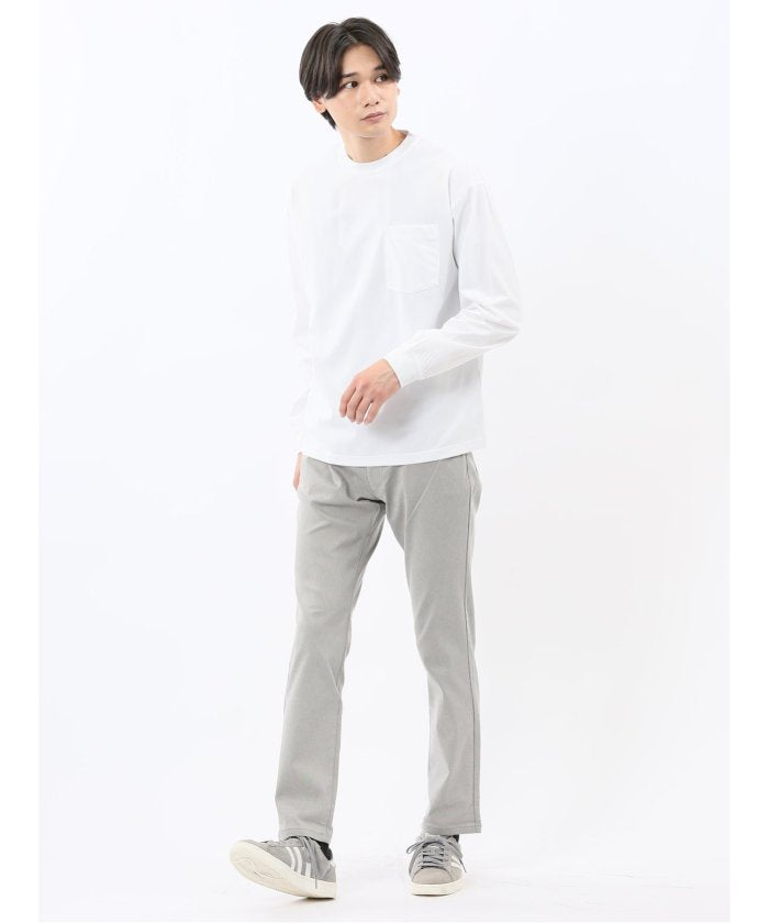 エムエフエディトリアル m.f.editorial KAITEKI+ マジ軽ウォーム クルーネック長袖Tシャツ （白） 白